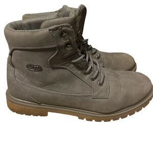 Lugz Men's Boots Size 12 Gray Suede Slip resistant